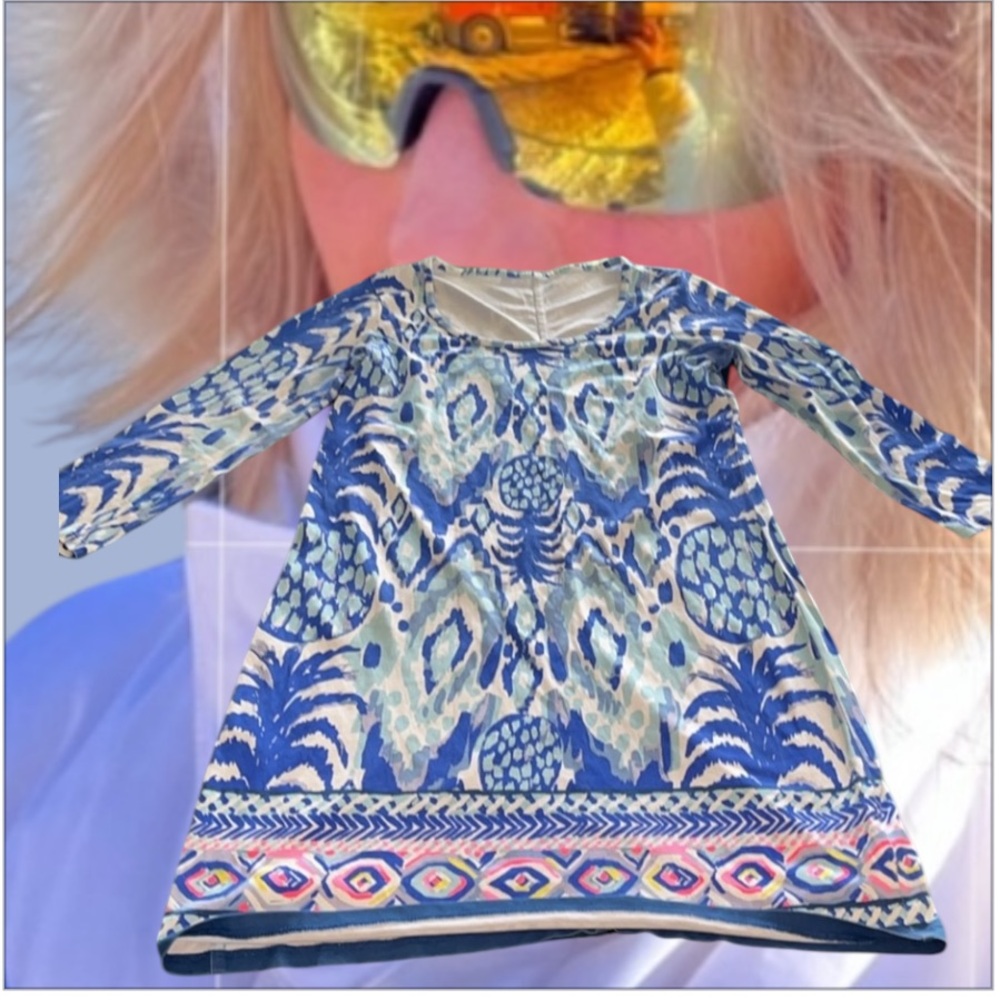 Lilly Pulitzer Beacon Dress Blue Pink